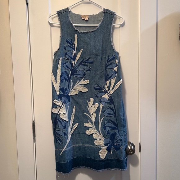HOLDING HORSES Dresses & Skirts - Holding Horses Anthropology Blue Denim Dress size S